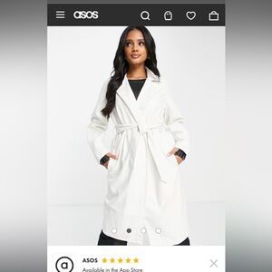 THREADBARE LEATHER TRENCH COAT